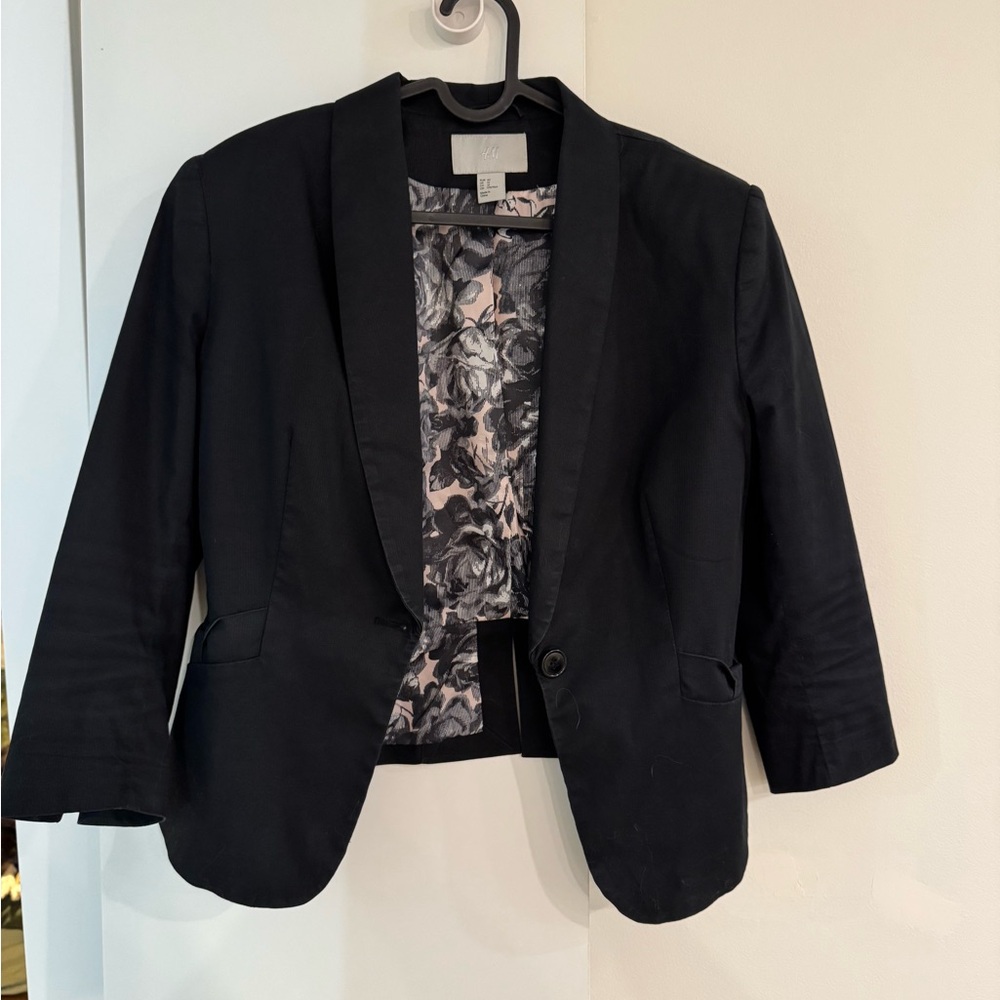 Bow detail blazer